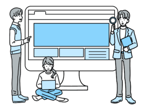 ホームページ制作イメージイラスト